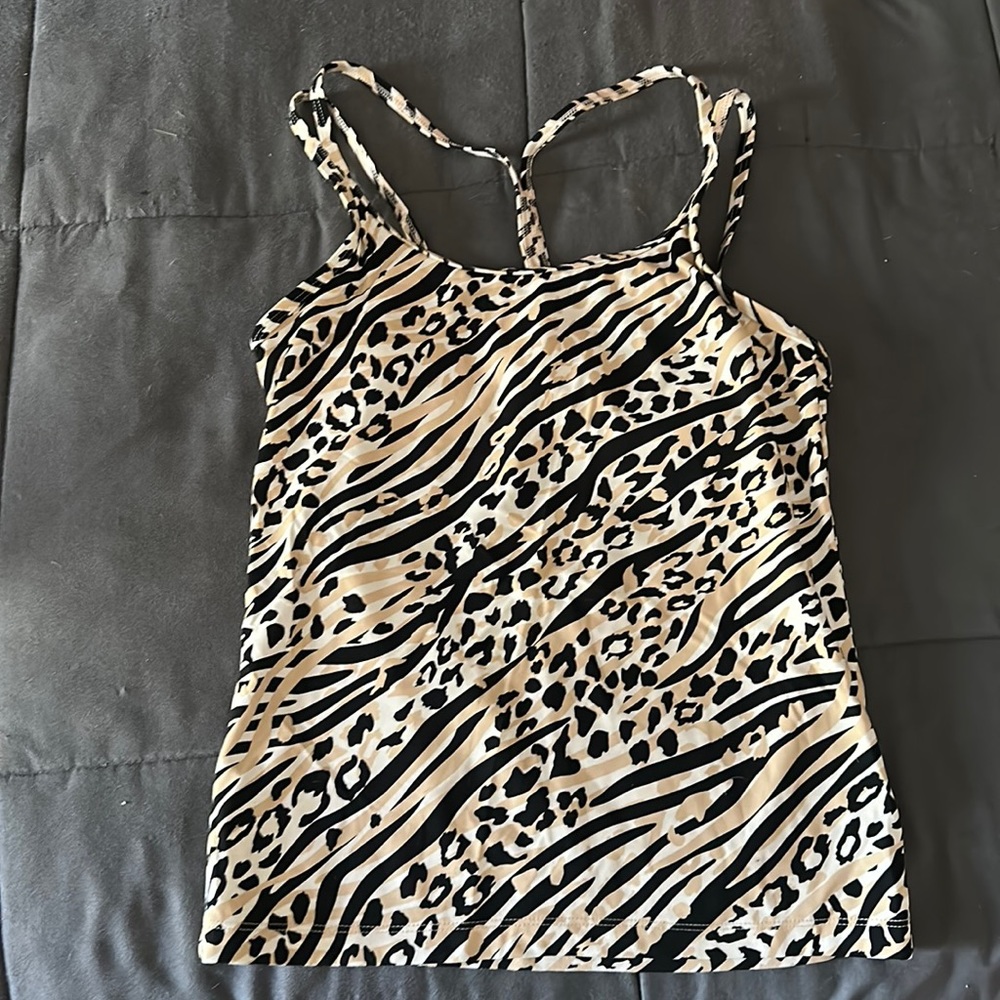 PINK Cami Tank W/Built In Bra And Removable Pads.